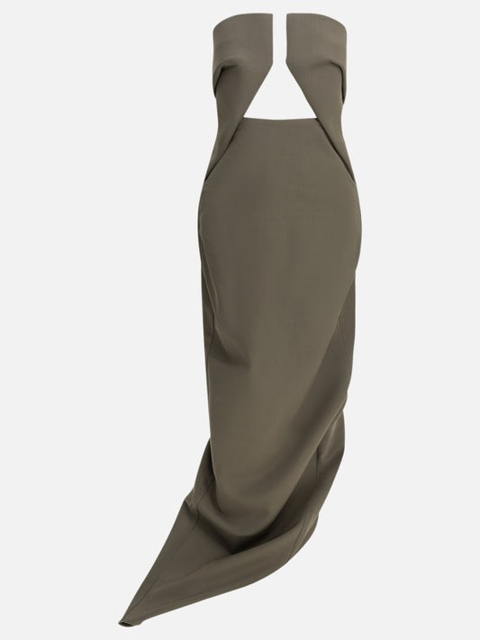 Rick Owens "Prong" Long Dress Grey