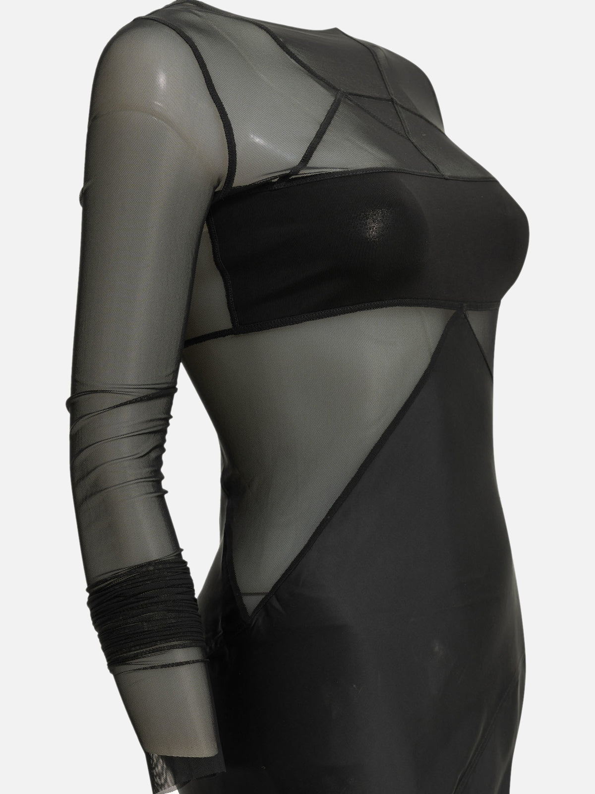 Rick Owens "Combo" Long Dress Black