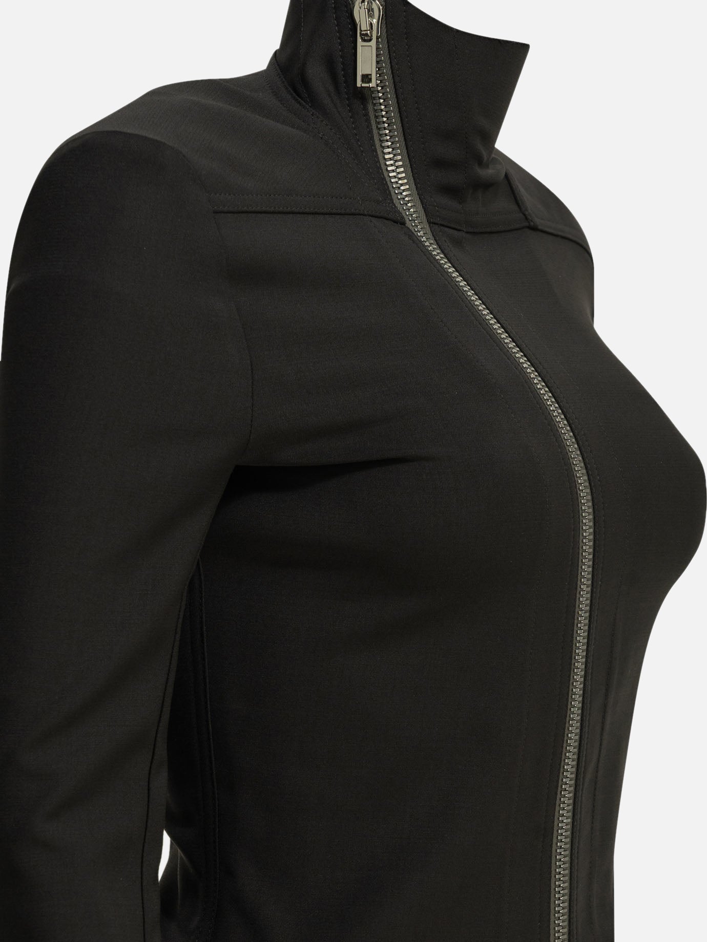 Felpe con zip Solid colour Nero - Rick Owens Donna | PDP | VIETTI Online Store | Zoom-Modal_6