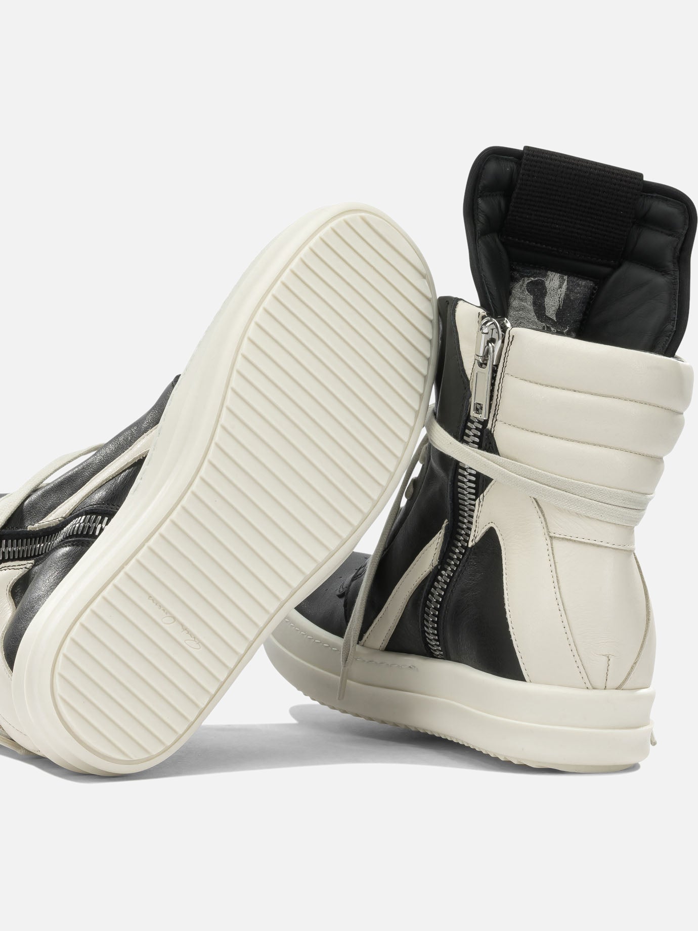 High top sneakers 100% cow leather - 100% thermoplastic rubber Black - Rick Owens Women | PDP | VIETTI Online Store | Zoom-Modal_5