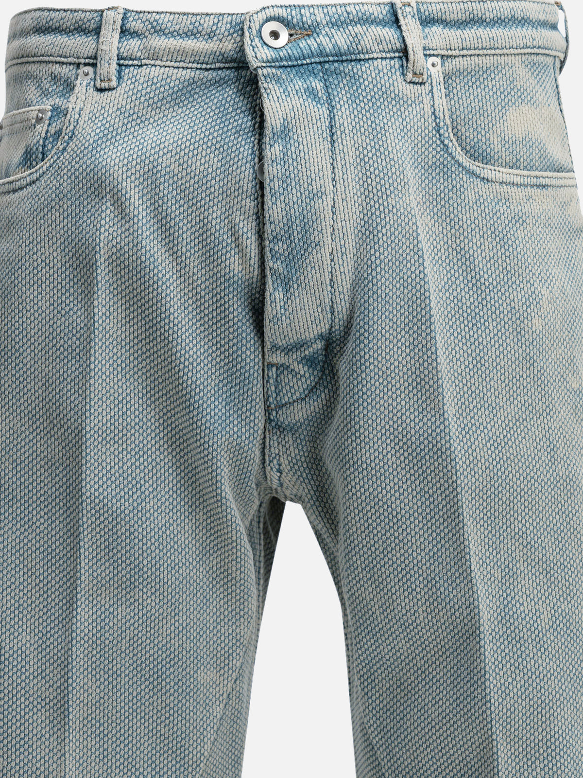 Rick Owens "Geth" Wide-Leg Jeans Light blue