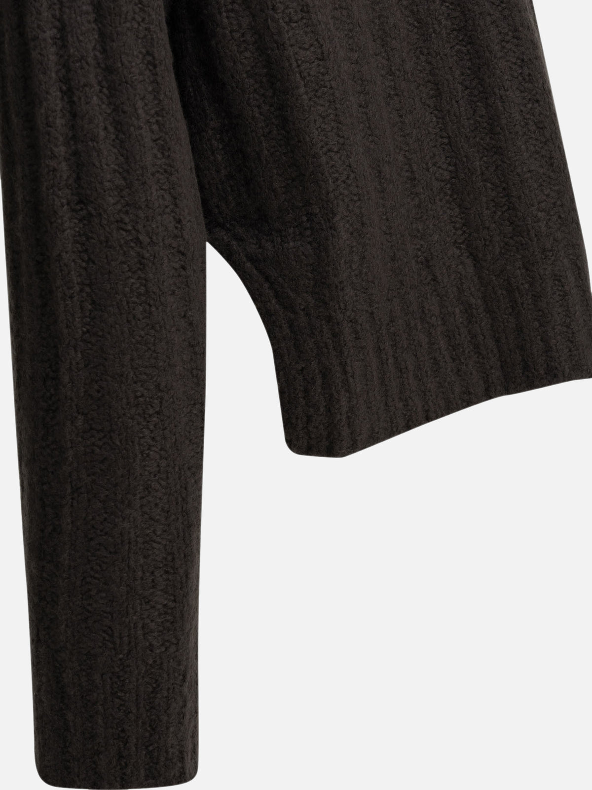 Rick Owens Cashmere and silk turtleneck sweater Grey