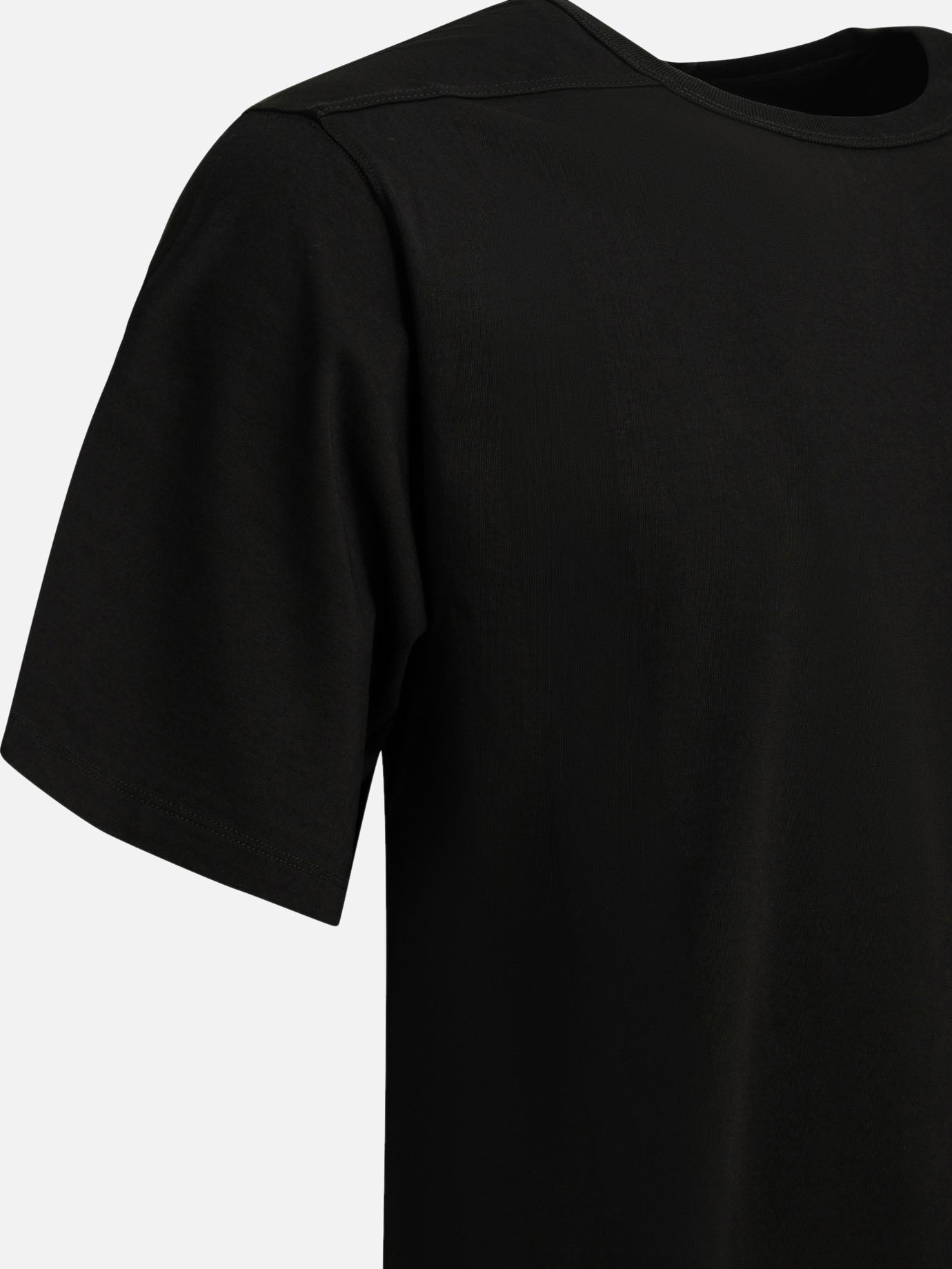 T-shirt girocollo Solid colour Nero - Rick Owens Uomo | PDP | VIETTI Online Store | Zoom-Modal_4