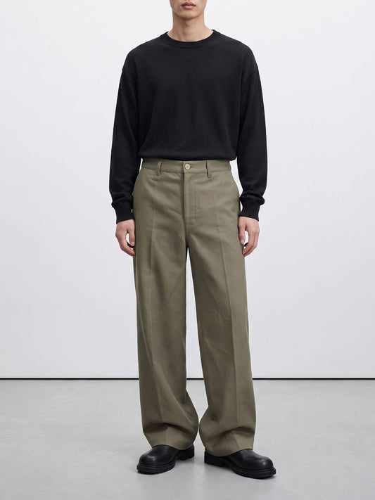 Pantaloni da lavoro Solid colour Grigio - Rick Owens Uomo | PLP | VIETTI Online Store | 2