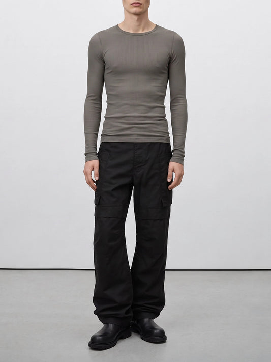 Pantaloni cargo & parachute Solid colour Nero - Rick Owens Uomo | PLP | VIETTI Online Store | 2