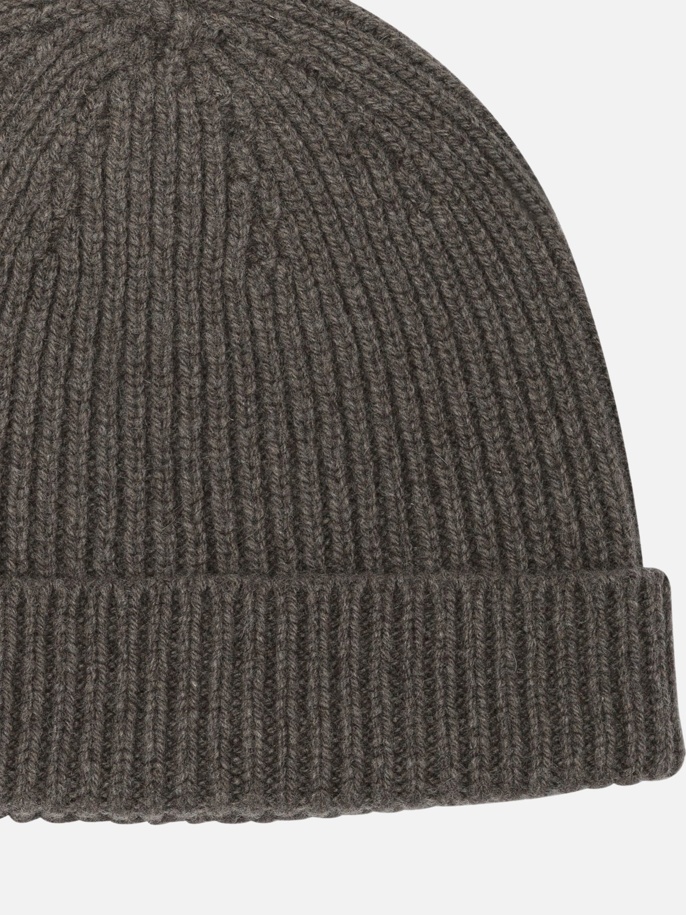 Beanies 97% cashmere 3% wool Grey - Rick Owens Men | PDP | VIETTI Online Store | Zoom-Modal_3