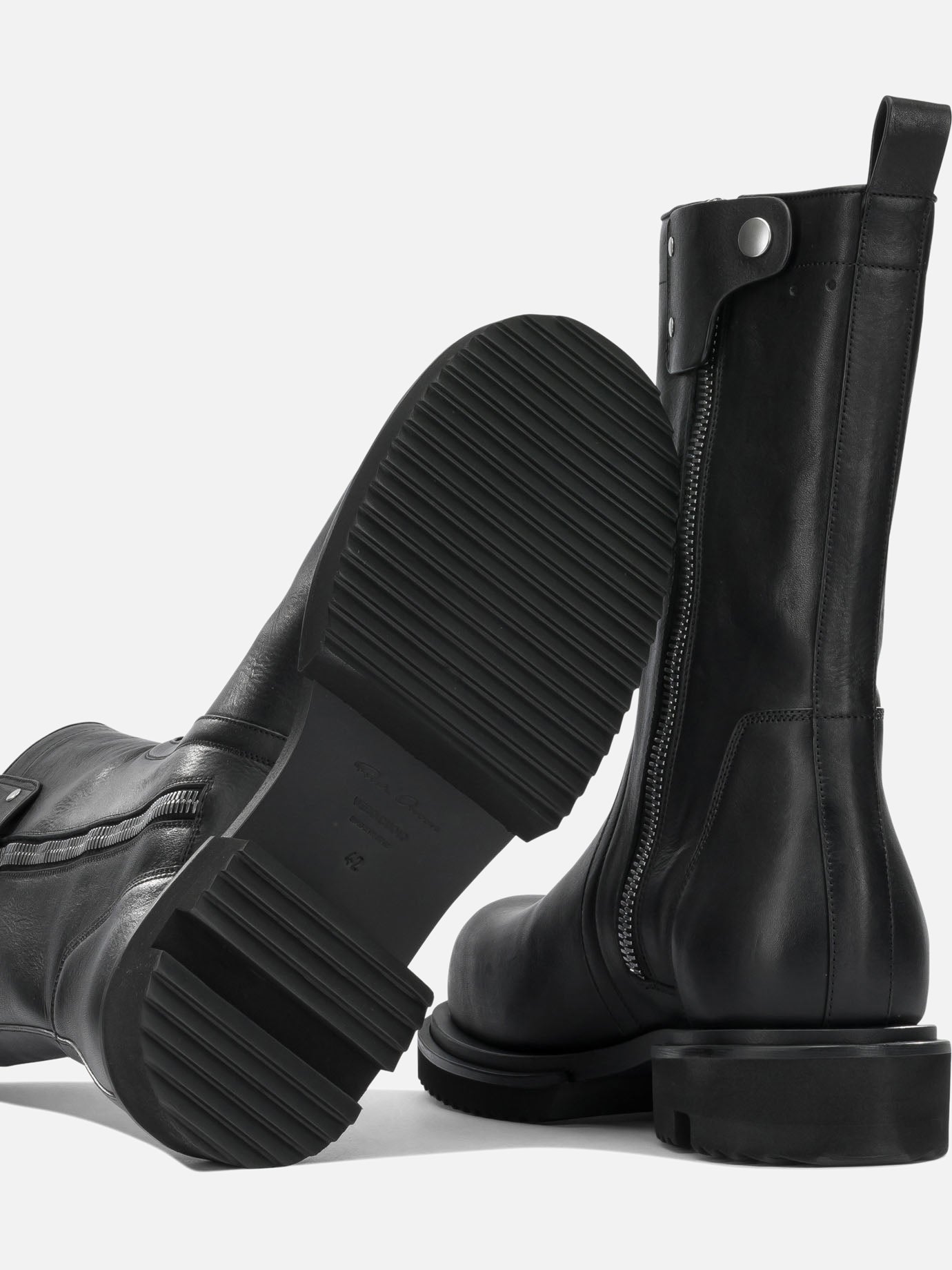 Combat boots 100% calf leather - 100% eva Black - Rick Owens Men | PDP | VIETTI Online Store | Zoom-Modal_5