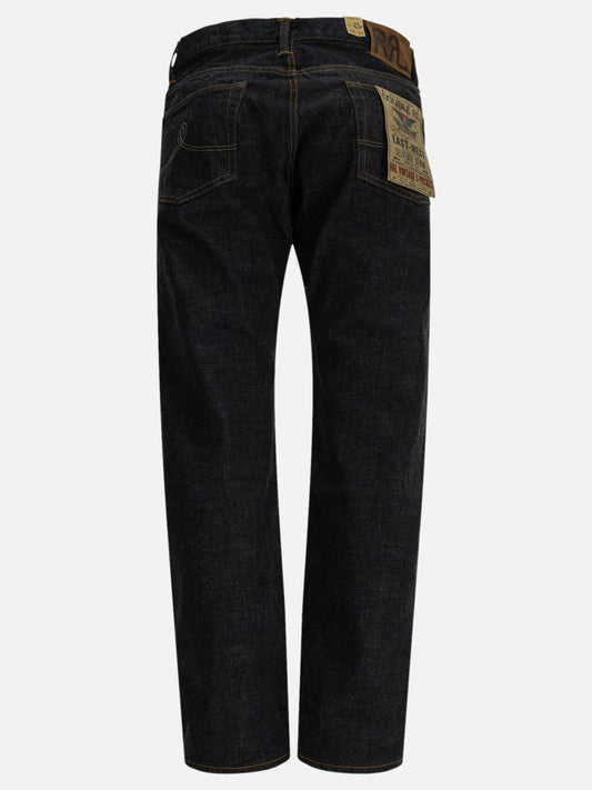 RRL by Ralph Lauren "Vintage 5-Pocket" Straight-Leg Jeans Blue