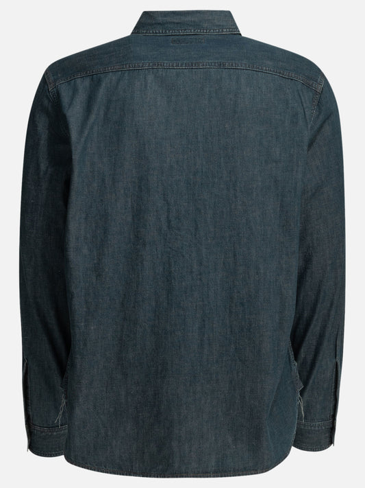 Casual shirts Solid colour Blue - RRL by Ralph Lauren Men | PDP | VIETTI Online Store | 2