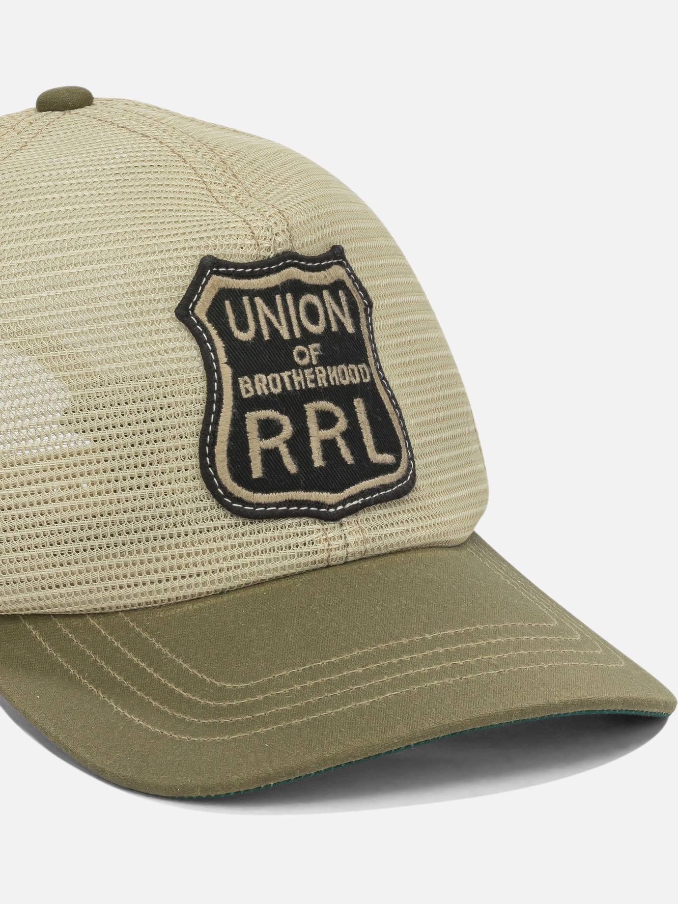RRL by Ralph Lauren Trucker cap with logo Beige