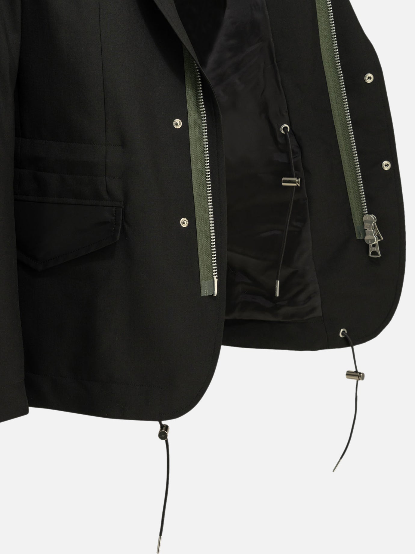 Blazers Solid colour Black - Sacai Men | PDP | VIETTI Online Store | Zoom-Modal_4