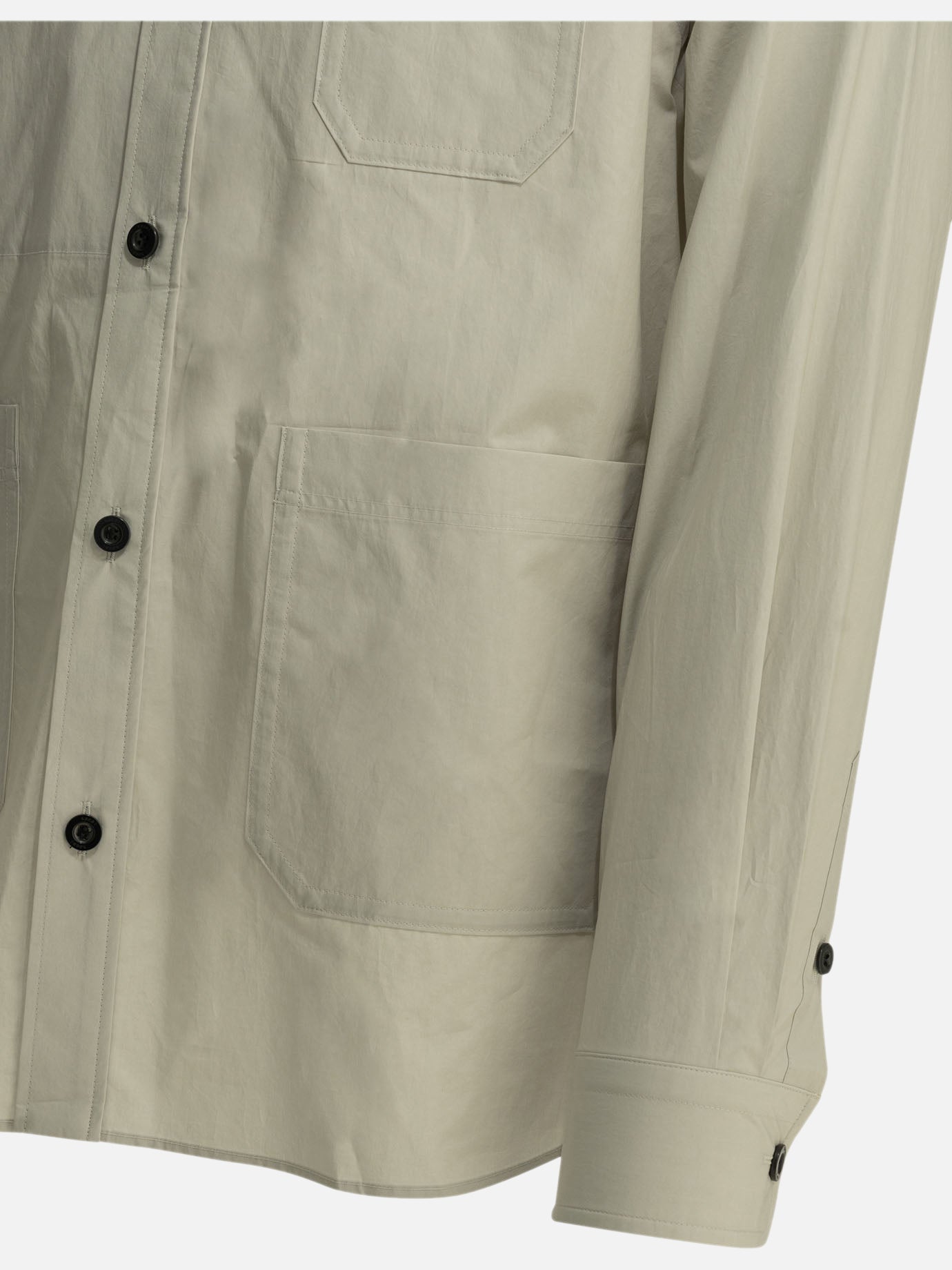 Casual shirts Solid colour Grey - Sacai Men | PDP | VIETTI Online Store | Zoom-Modal_4