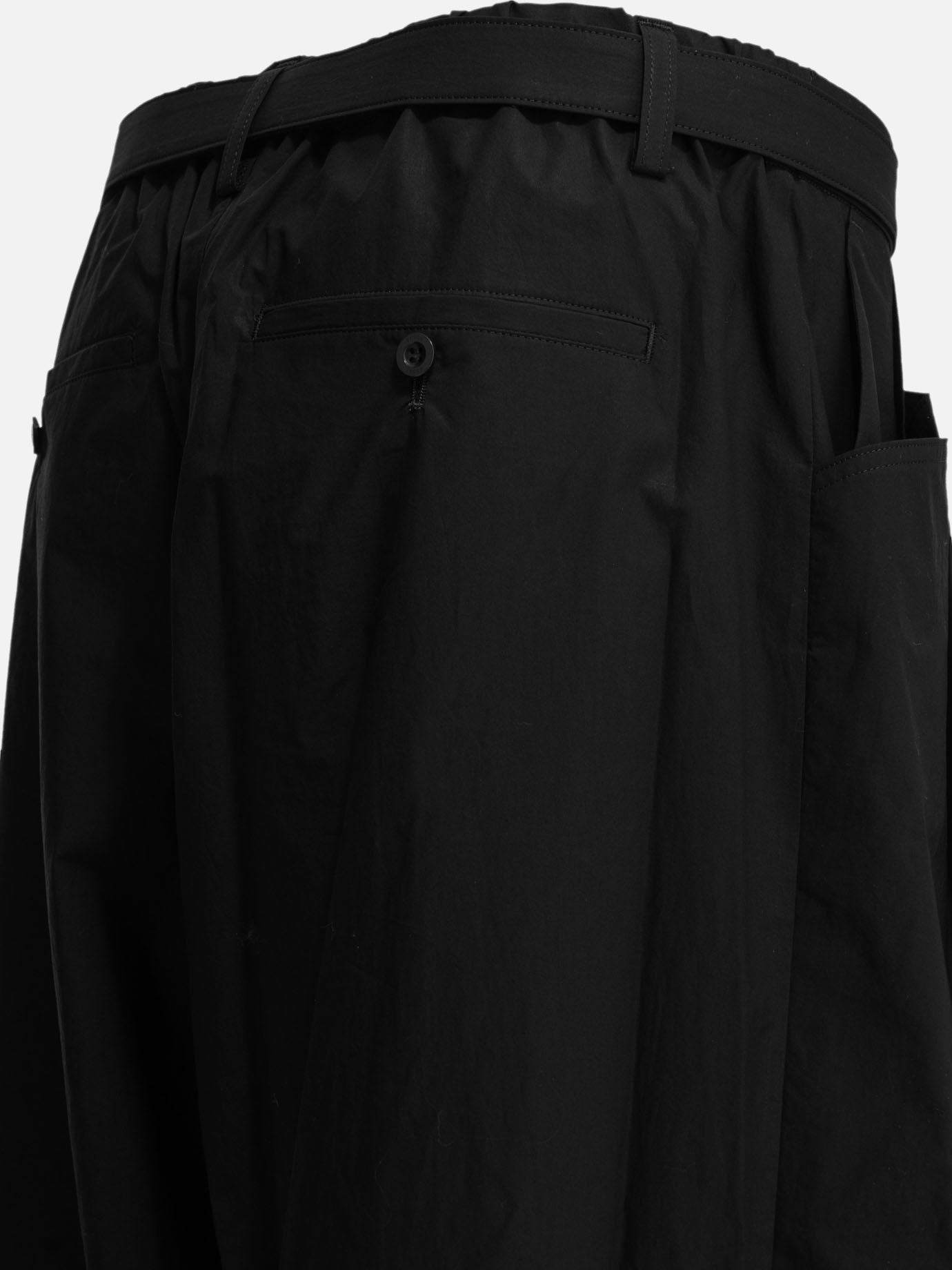 Cargo & parachute trousers Solid colour Black - Sacai Men | PDP | VIETTI Online Store | Zoom-Modal_4
