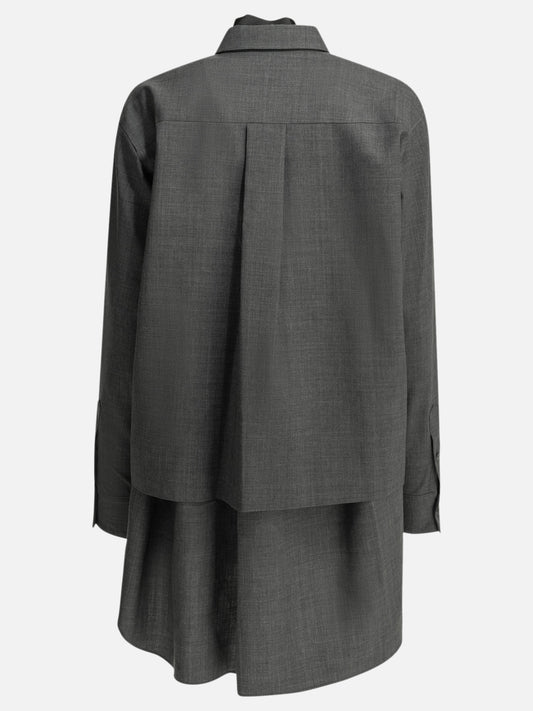 Mini dresses Solid colour Grey - Sacai Women | PLP | VIETTI Online Store | 2