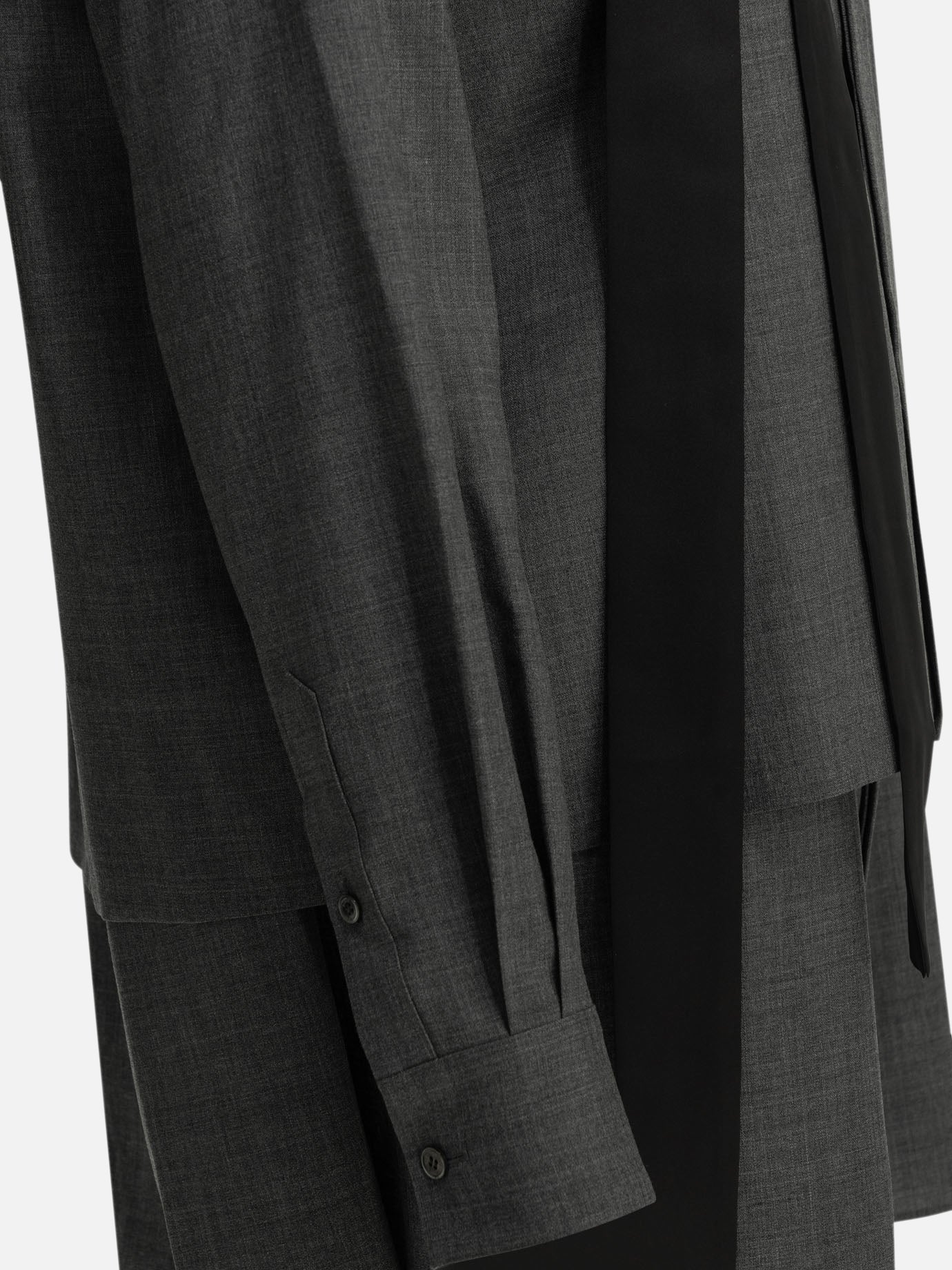 Mini dresses Solid colour Grey - Sacai Women | PDP | VIETTI Online Store | Zoom-Modal_4