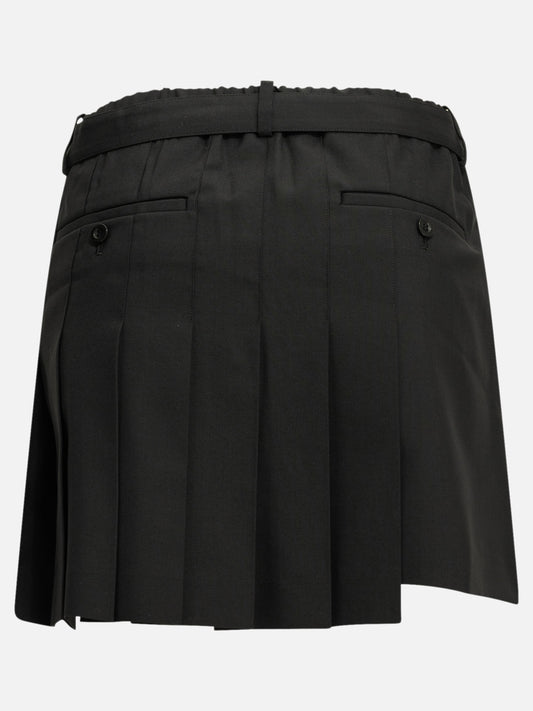 Formal shorts Solid colour Black - Sacai Women | PDP | VIETTI Online Store | 2