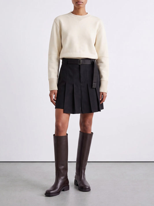Formal shorts Solid colour Black - Sacai Women | PDP | VIETTI Online Store | 2