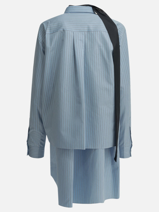Mini dresses Striped Light blue - Sacai Women | PLP | VIETTI Online Store | 2
