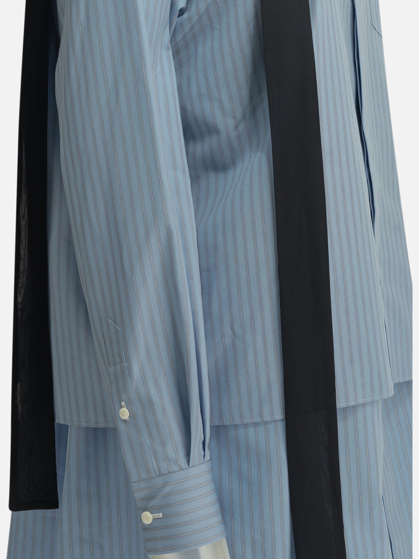Mini dresses Striped Light blue - Sacai Women | PDP | VIETTI Online Store | Zoom-Modal_4