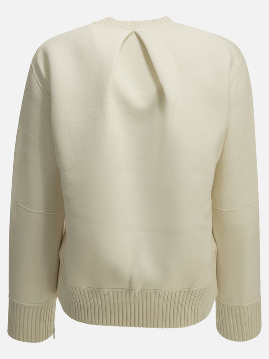Crewneck sweaters Solid colour White - Sacai Women | PLP | VIETTI Online Store | 2