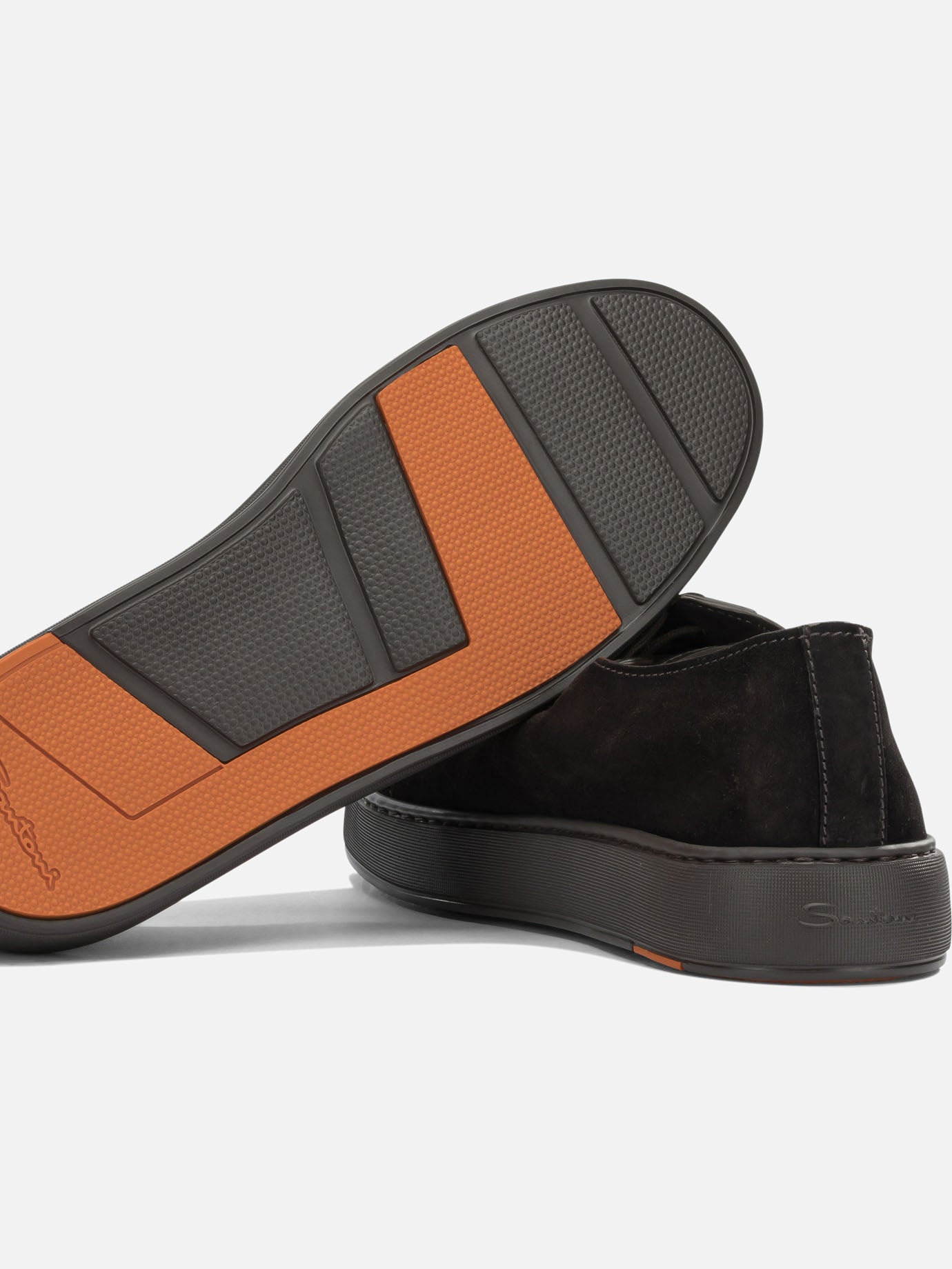 Low top sneakers 100% suede leather - 100% rubber Brown - Santoni Men | PDP | VIETTI Online Store | Zoom-Modal_5