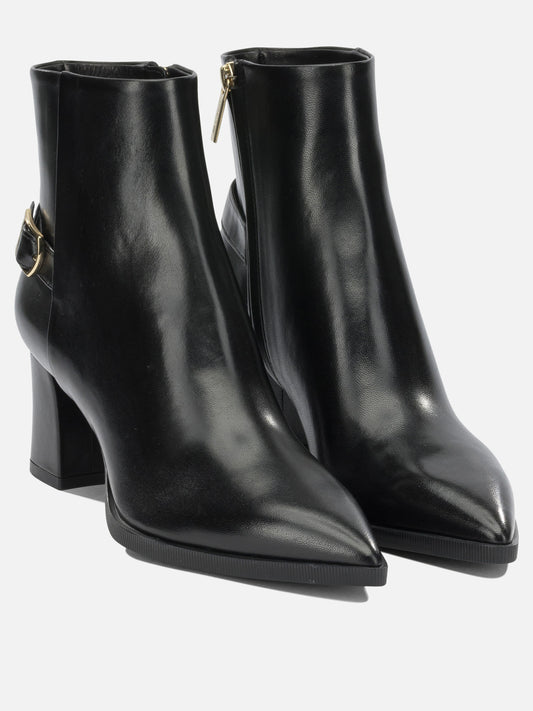 Zipped boots 100% leather - 100% rubber Black - Santoni Women | PLP | VIETTI Online Store | 2