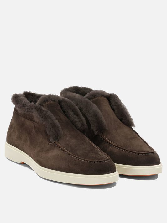 Santoni "Fortune" Loafers Brown