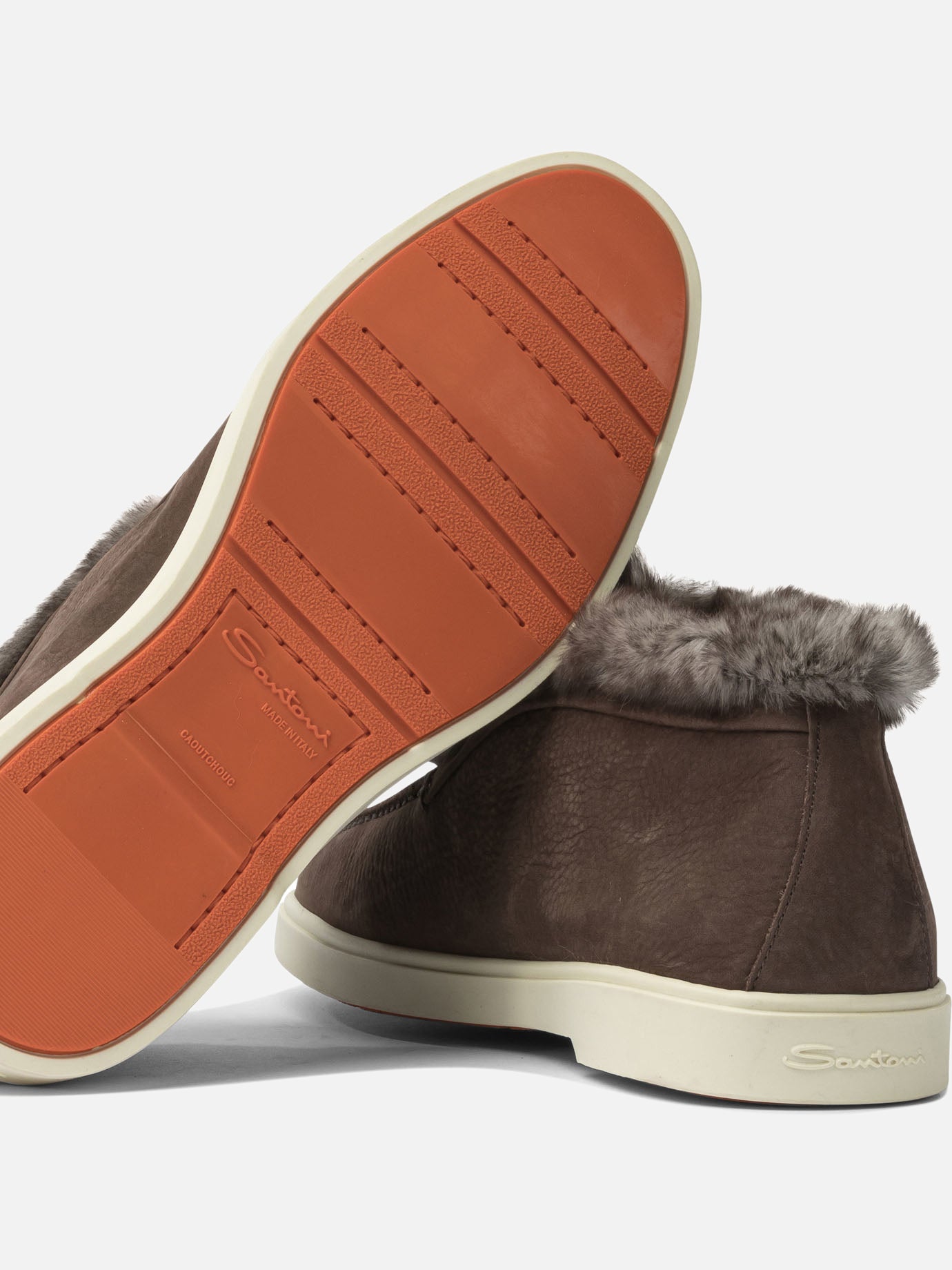 Mocassini 100% suede leather - 100% rubber Marrone - Santoni Donna | PDP | VIETTI Online Store | Zoom-Modal_5
