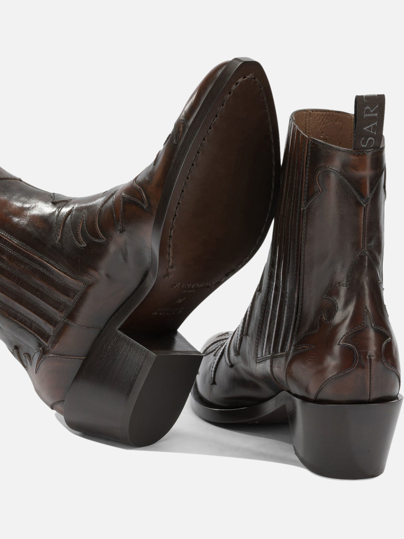 Cowboy 100% leather - 95% leather - 5% rubber Marrone - Sartore Donna | PDP | VIETTI Online Store | Zoom-Modal_5