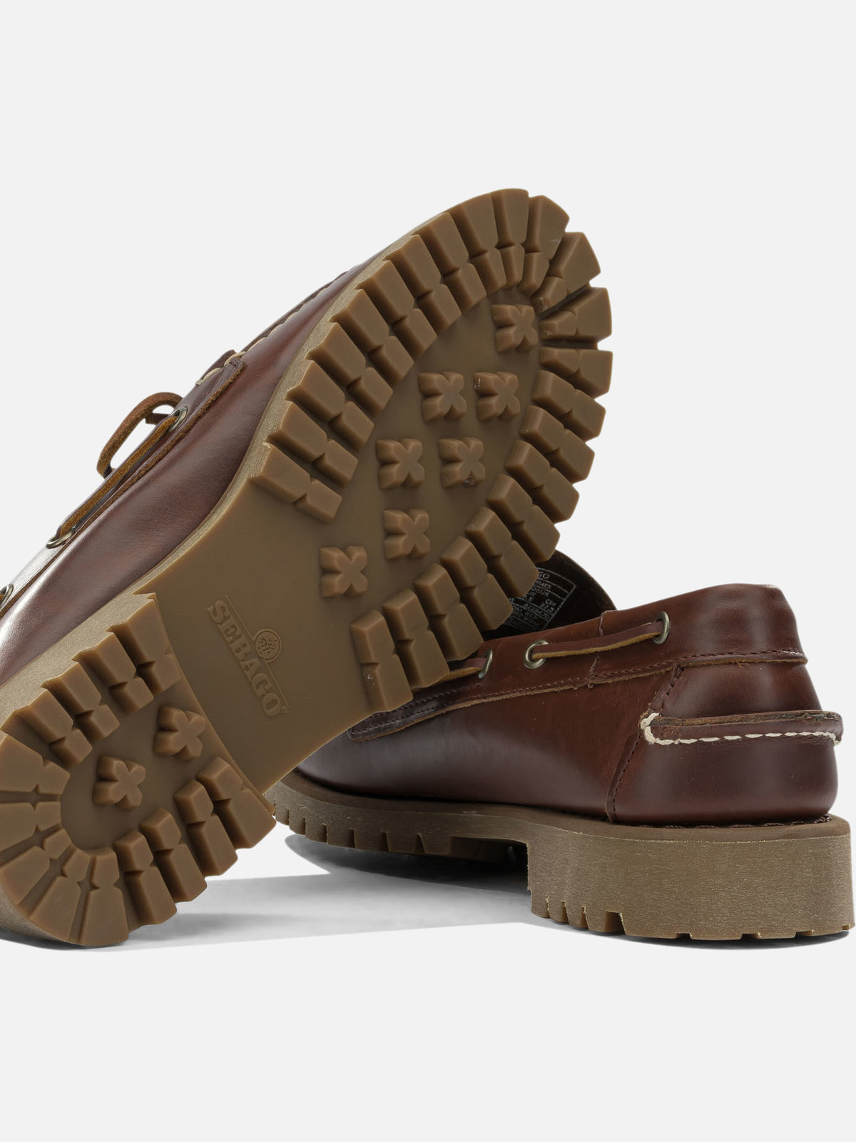 Sebago "Ranger Waxy" Lace-Up Loafers Brown
