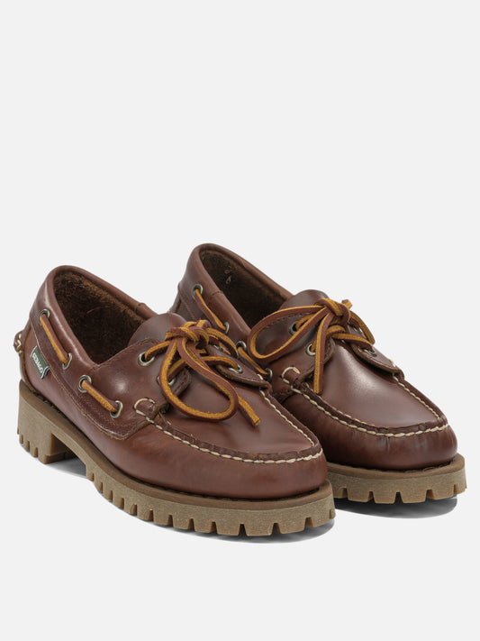 Sebago "Ranger Waxy" Lace-Up Loafers Brown