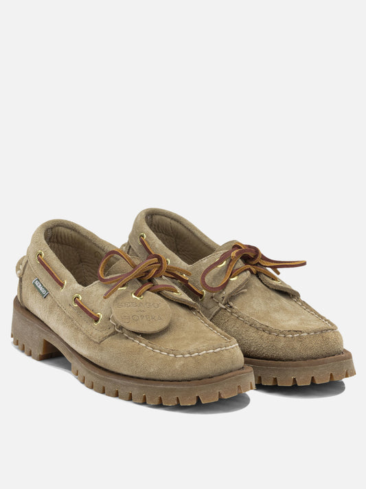 Sebago "Ranger Artisan" Lace-Up Loafers Beige