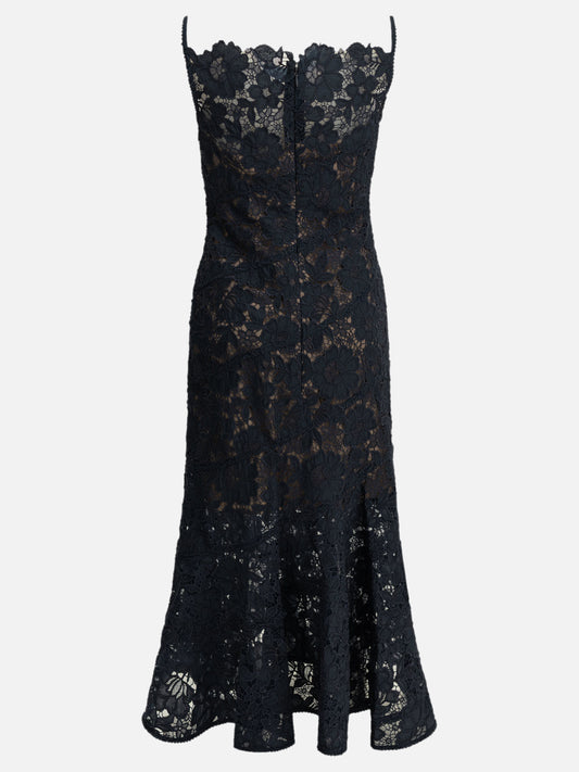 Midi dresses Embroidered Blue - Self-portrait Women | PLP | VIETTI Online Store | 2