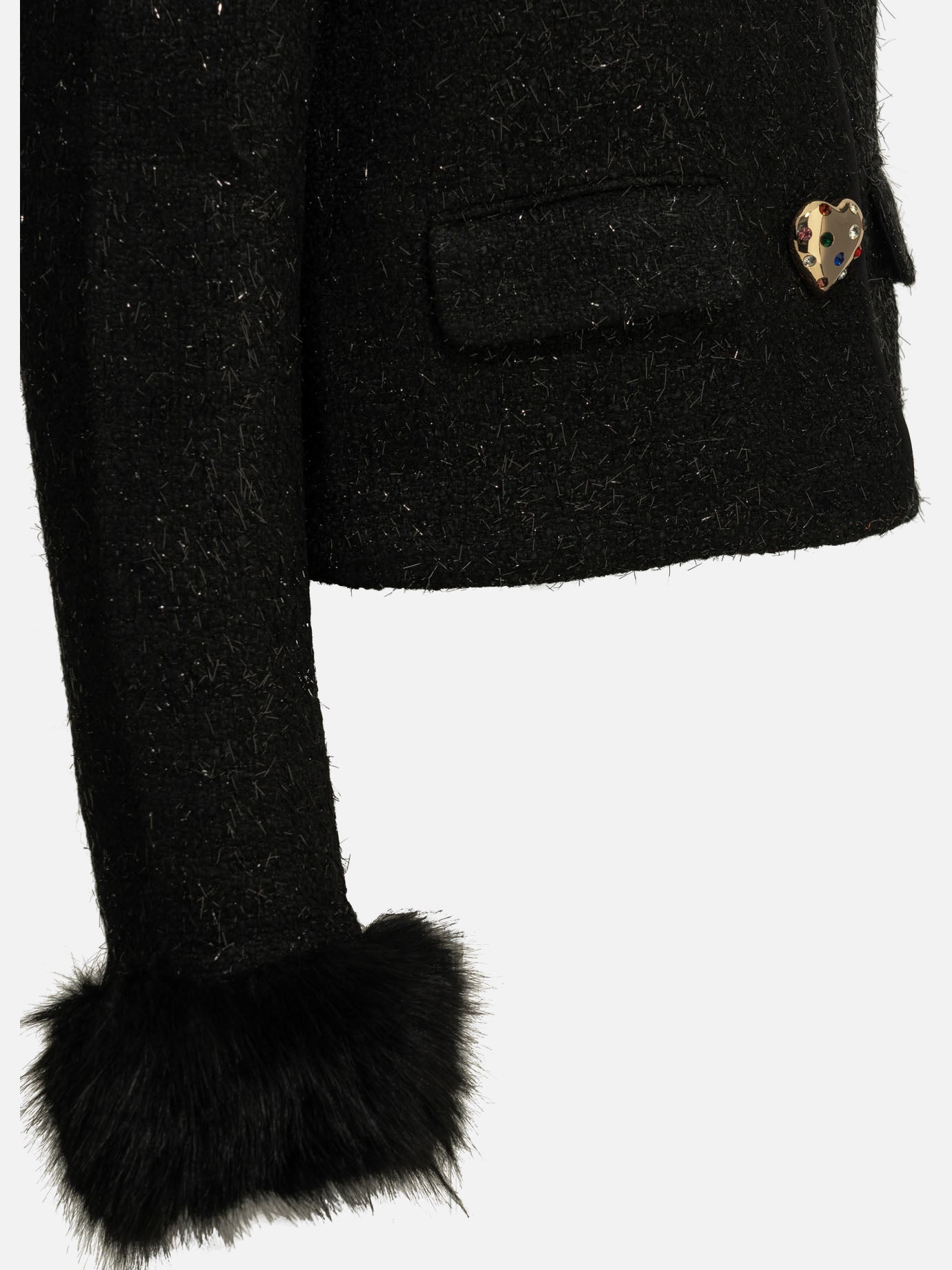 Blazer Bouclé Nero - Self-portrait Donna | PDP | VIETTI Online Store | Zoom-Modal_4