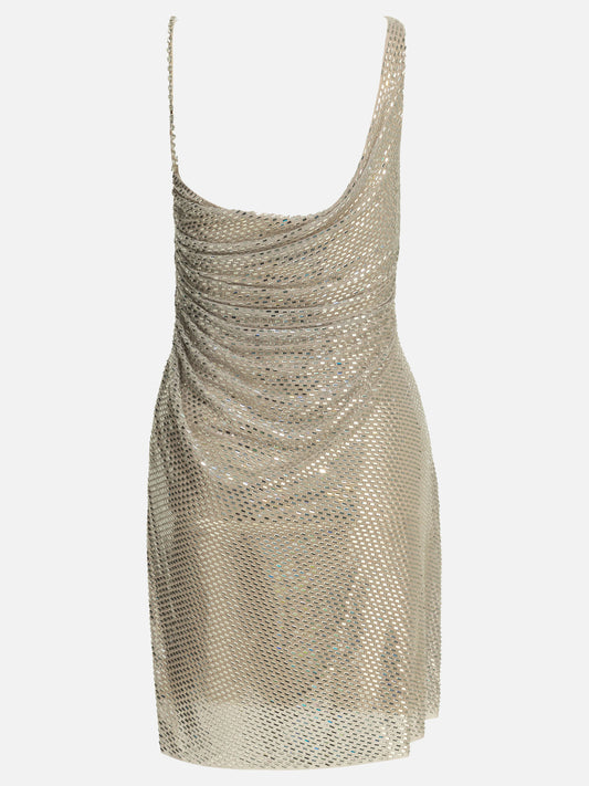 Mini dresses Embroidered Silver - Self-portrait Women | PLP | VIETTI Online Store | 2