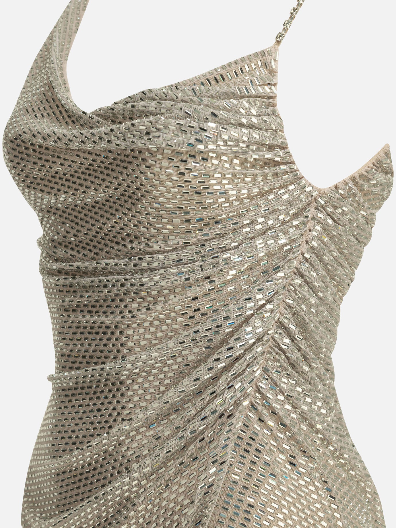 Mini dresses Embroidered Silver - Self-portrait Women | PDP | VIETTI Online Store | Zoom-Modal_4