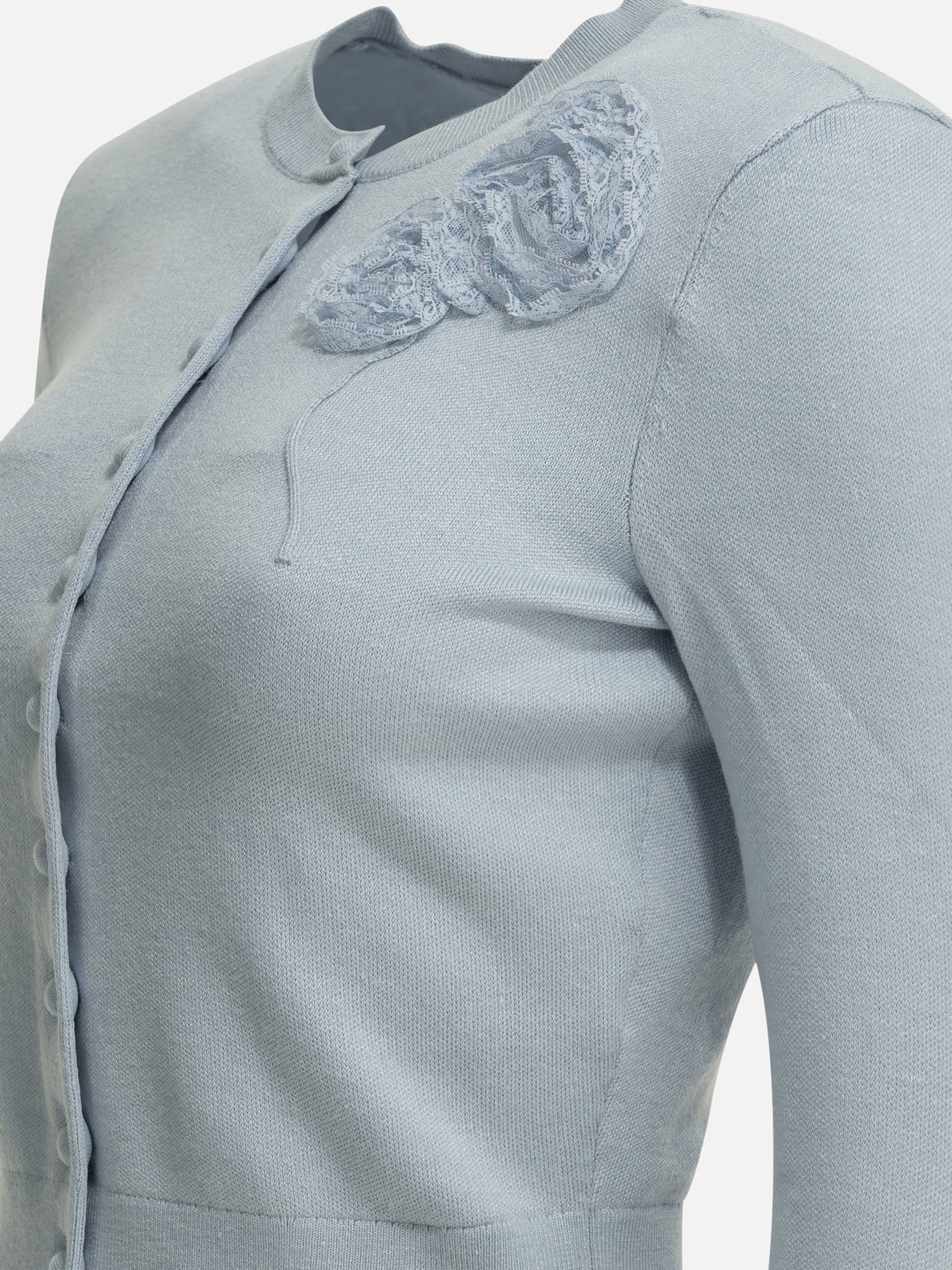 Cardigan Embroidered Azzurro - Self-portrait Donna | PDP | VIETTI Online Store | Zoom-Modal_4