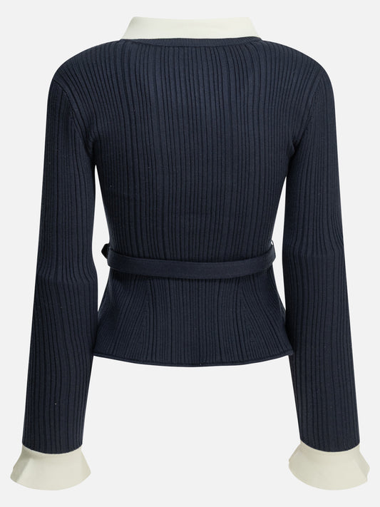 Cardigans Textured knit Blue - Self-portrait Women | PLP | VIETTI Online Store | 2