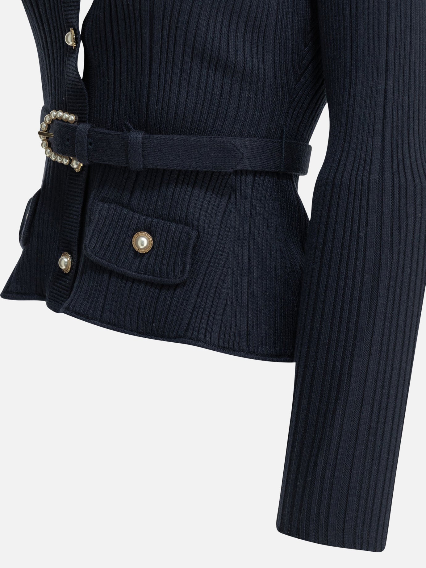 Cardigan Textured knit Blu - Self-portrait Donna | PDP | VIETTI Online Store | Zoom-Modal_4