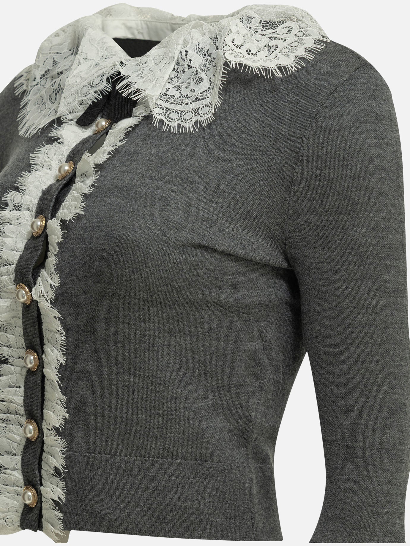 Polo sweater Embellished Grey - Self-portrait Women | PDP | VIETTI Online Store | Zoom-Modal_6