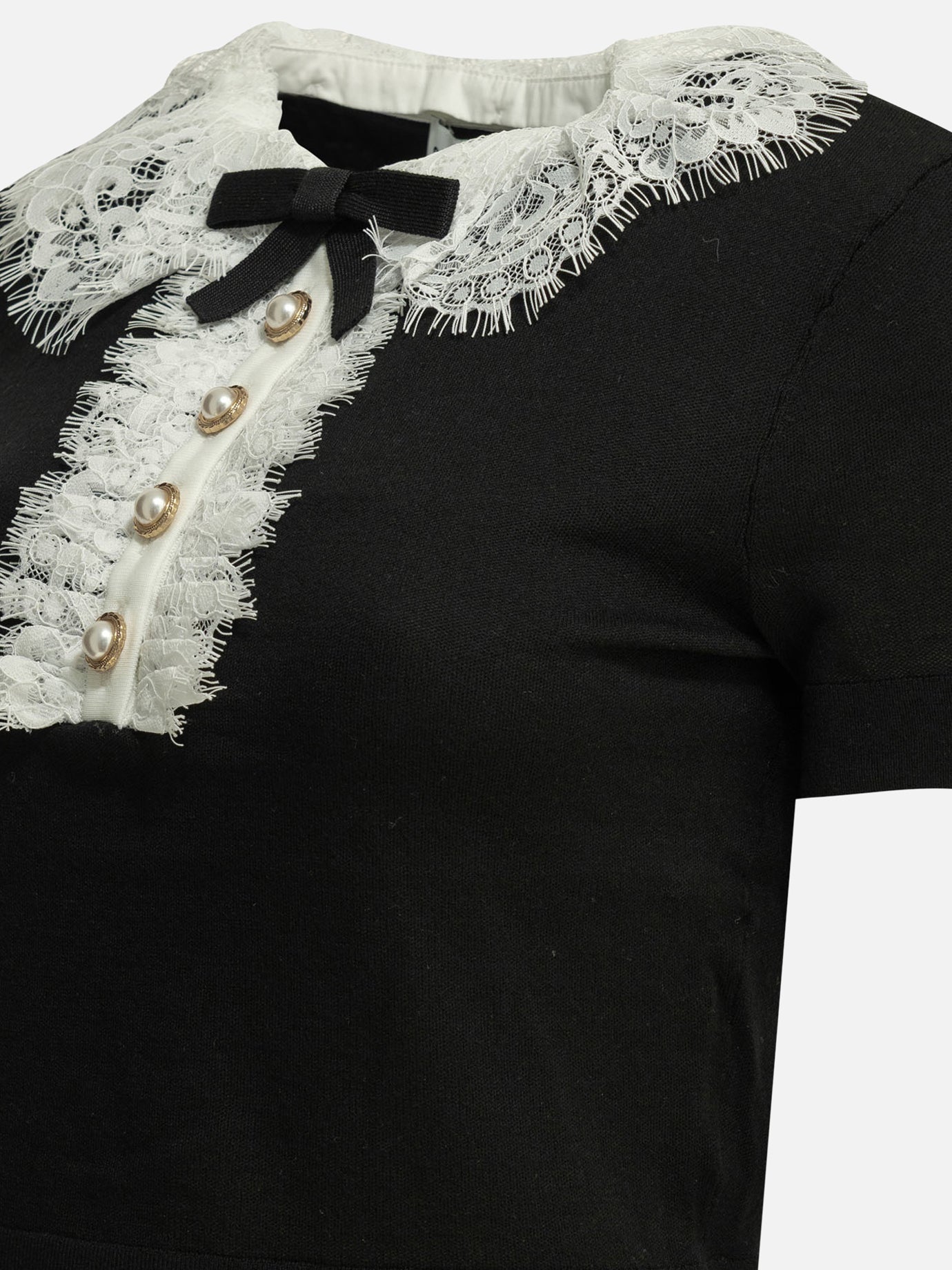 Polo sweater Embellished Black - Self-portrait Women | PDP | VIETTI Online Store | Zoom-Modal_6