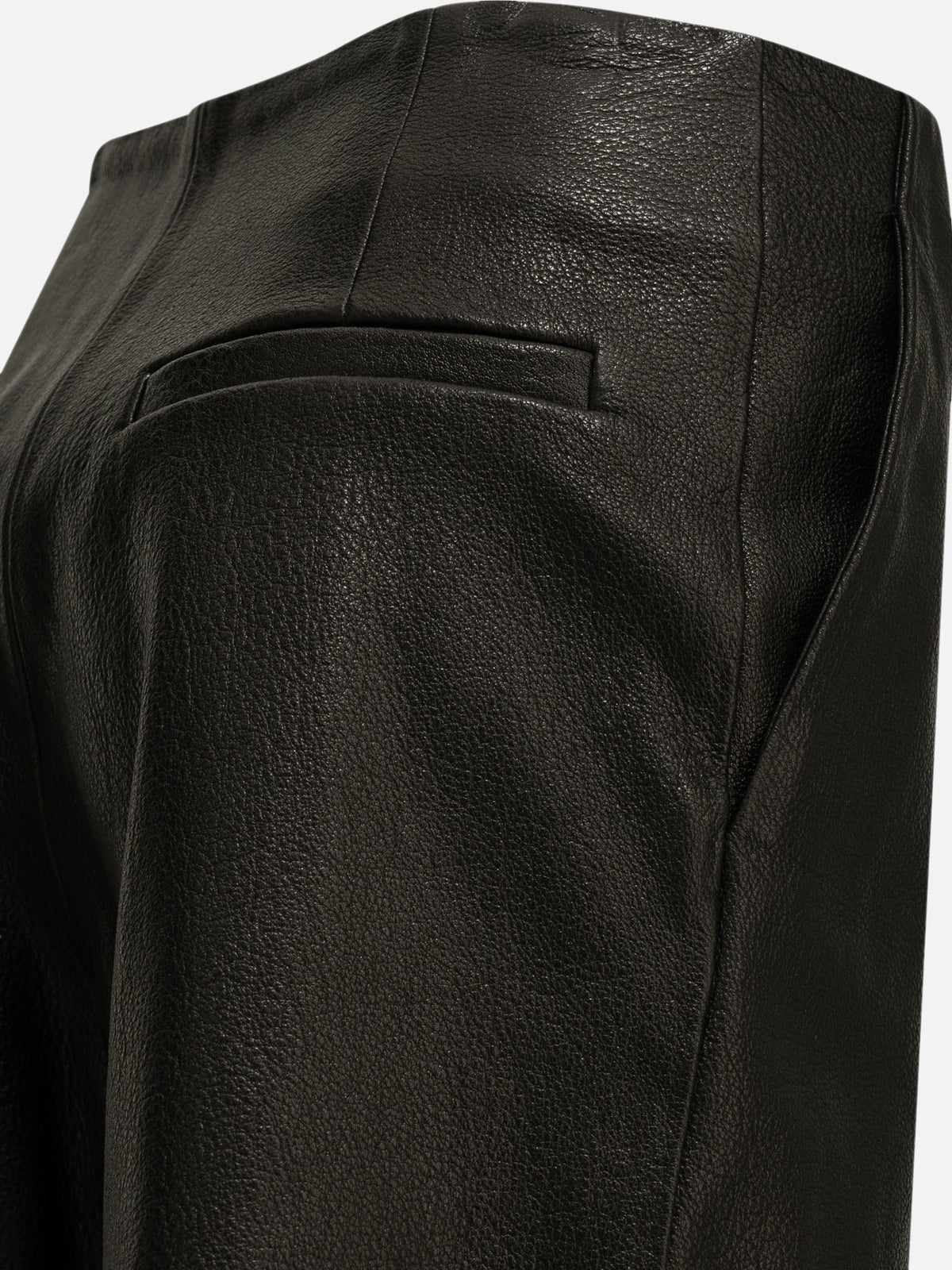Semper Formal leather shorts Black