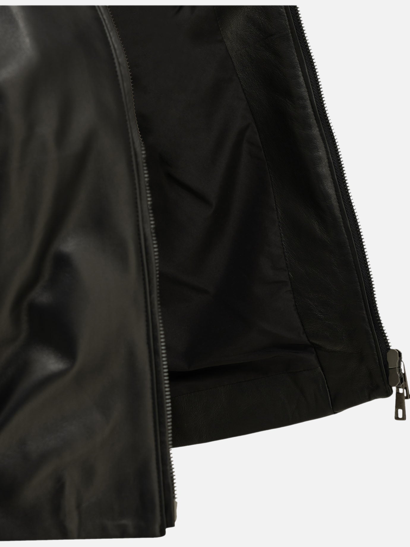 Leather jackets Solid colour Black - Semper Women | PDP | VIETTI Online Store | Zoom-Modal_4