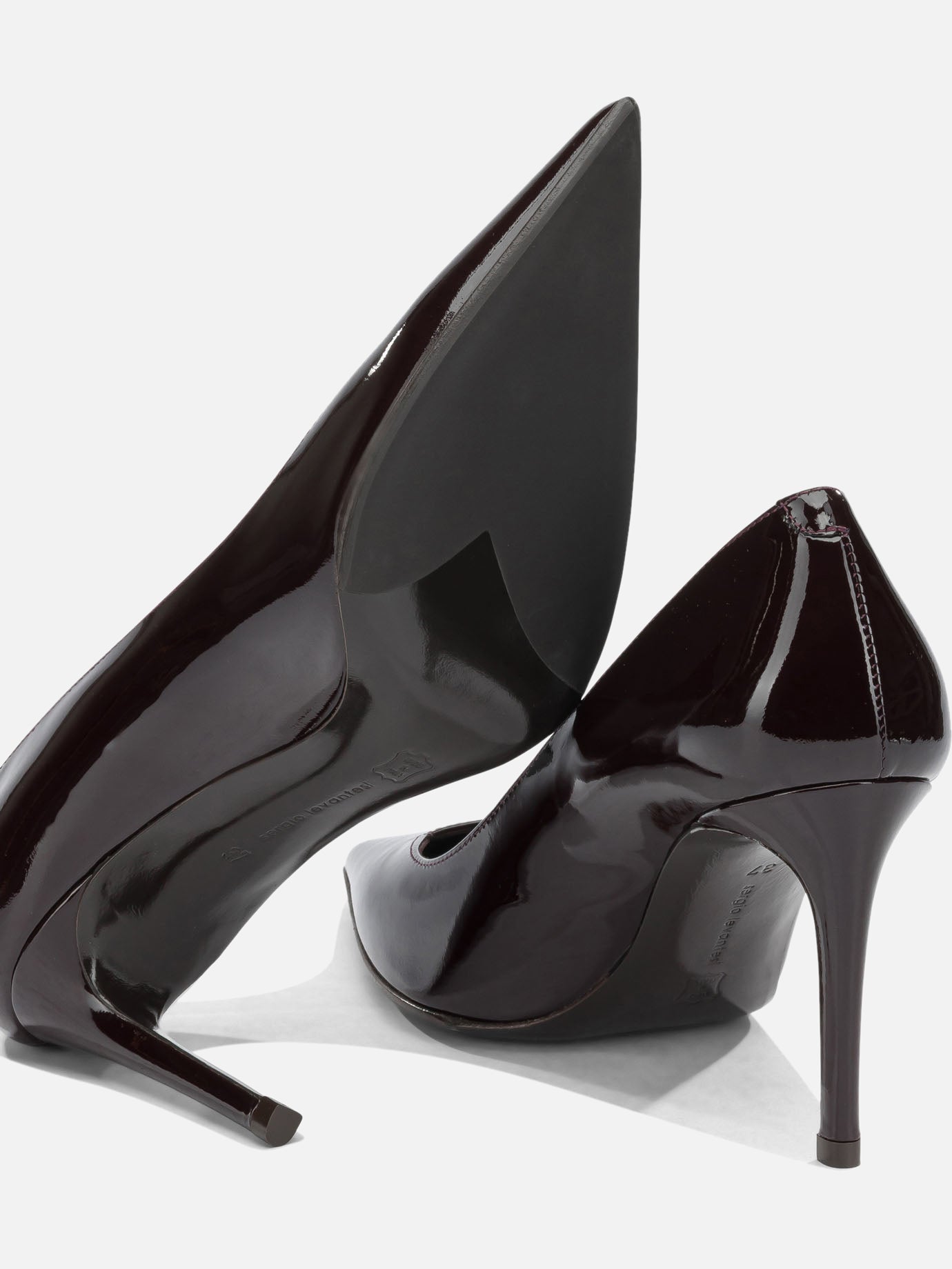Pumps 100% leather - 50% leather 50% rubber Bordeaux - Sergio Levantesi Women | PDP | VIETTI Online Store | Zoom-Modal_5