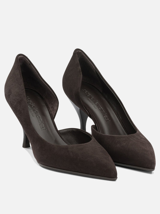 Pumps 100% leather - 50% leather 50% rubber Brown - Sergio Levantesi Women | PDP | VIETTI Online Store | 2