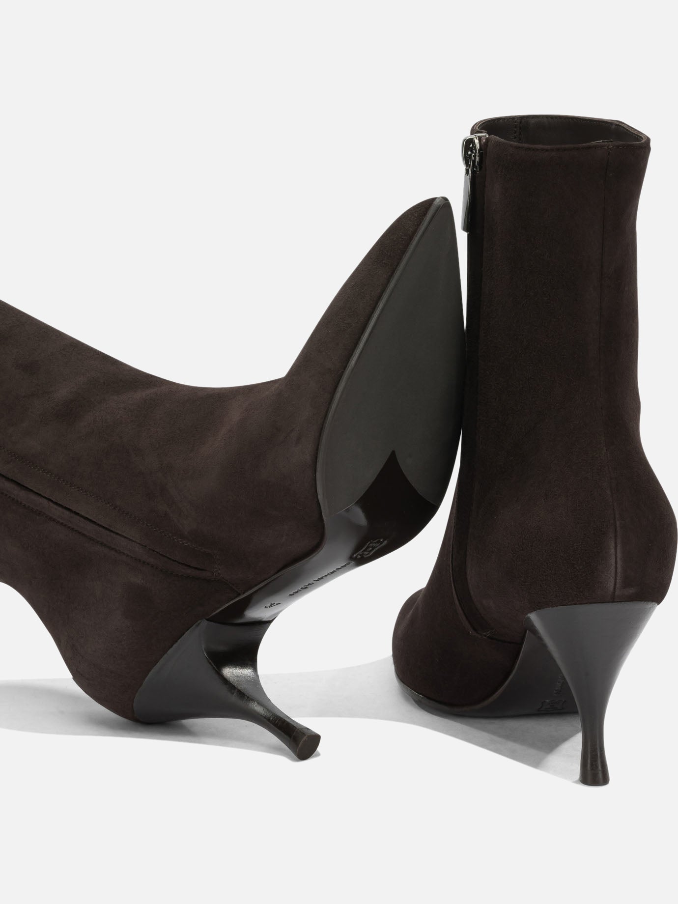 Zipped boots 100% leather - 50% leather 50% rubber Brown - Sergio Levantesi Women | PDP | VIETTI Online Store | Zoom-Modal_5