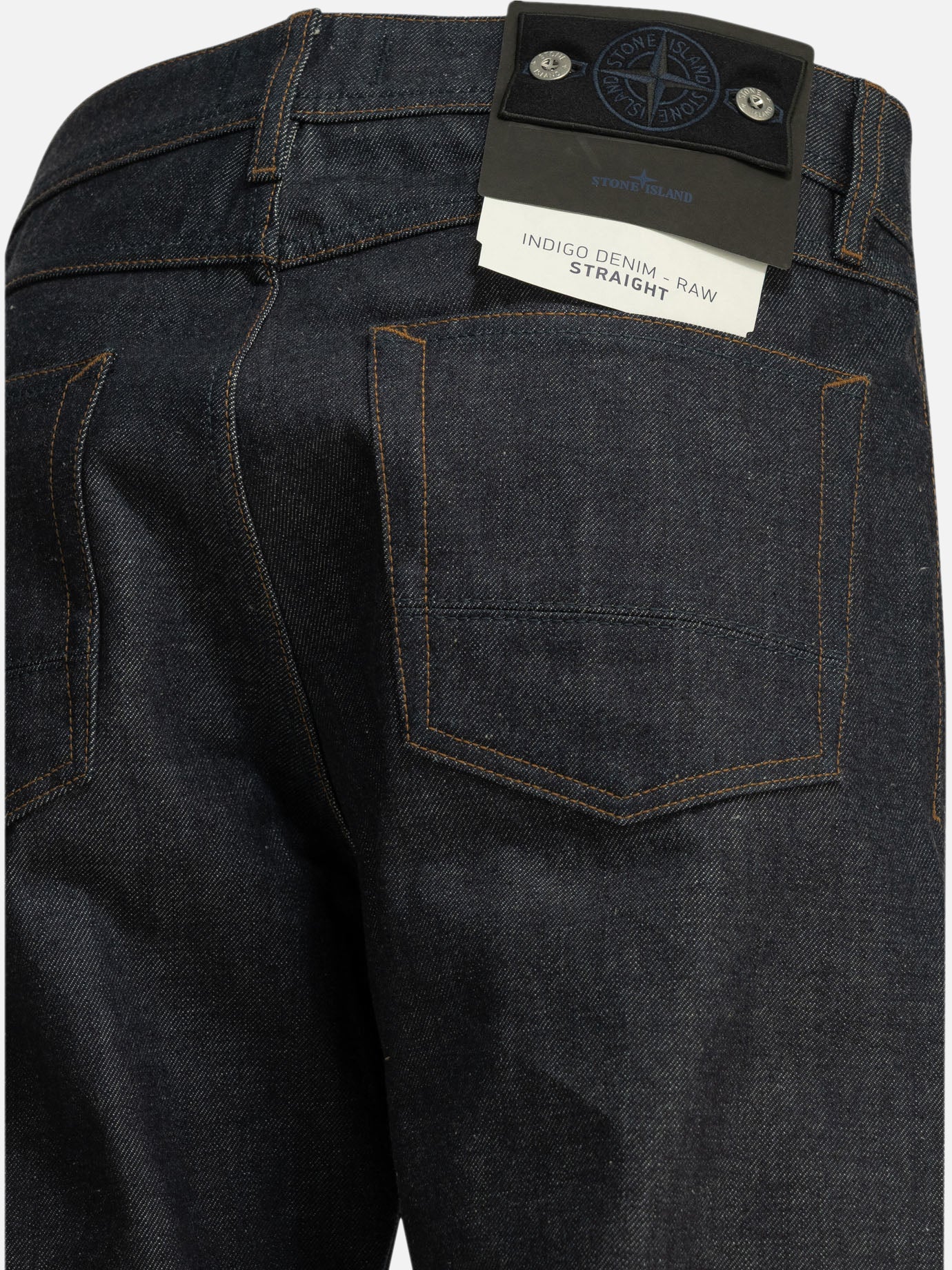 Straight-leg jeans Logo Blue - Stone Island Men | PDP | VIETTI Online Store | Zoom-Modal_6