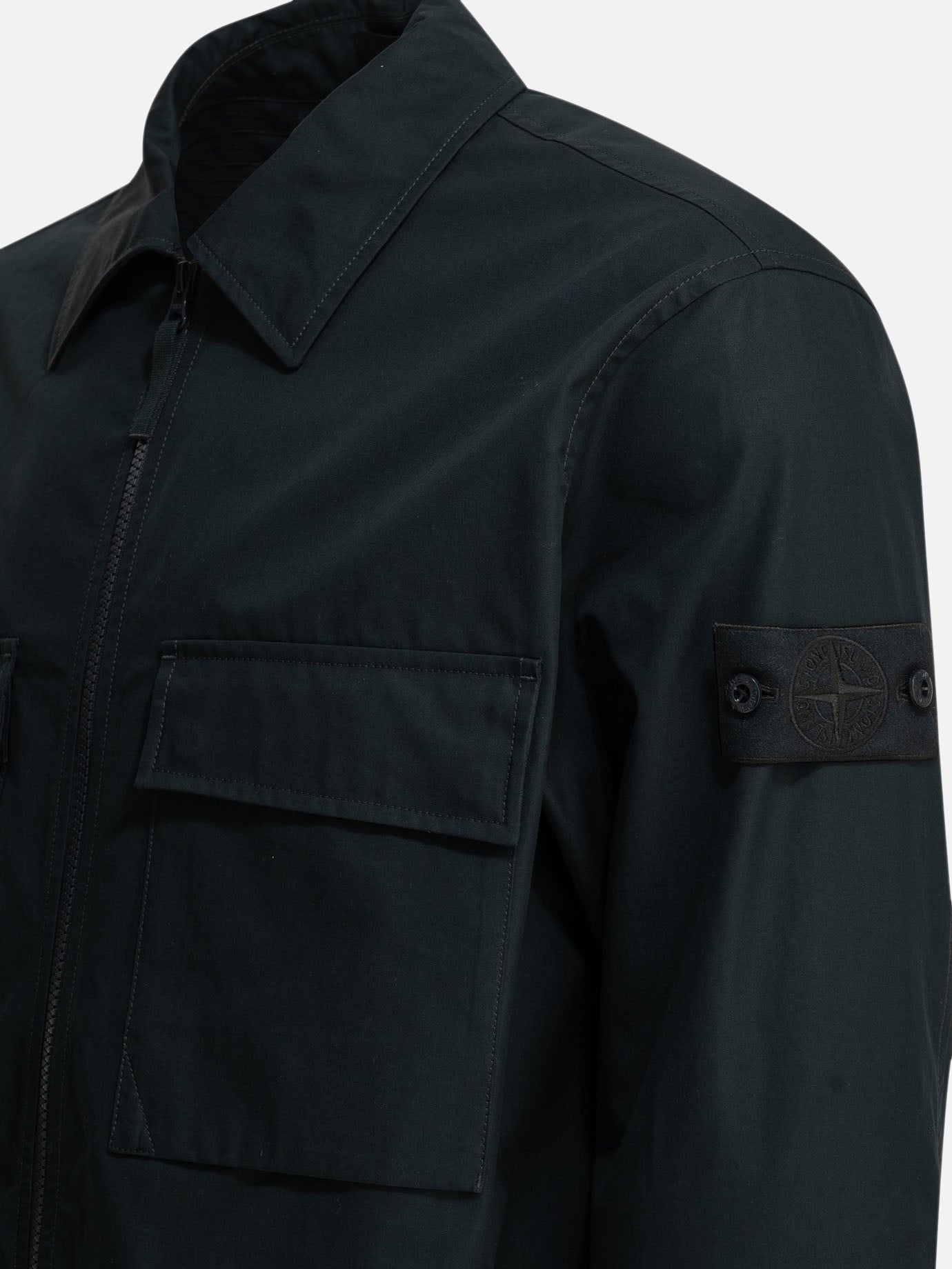 Overshirt jackets Logo Blue - Stone Island Men | PDP | VIETTI Online Store | Zoom-Modal_6