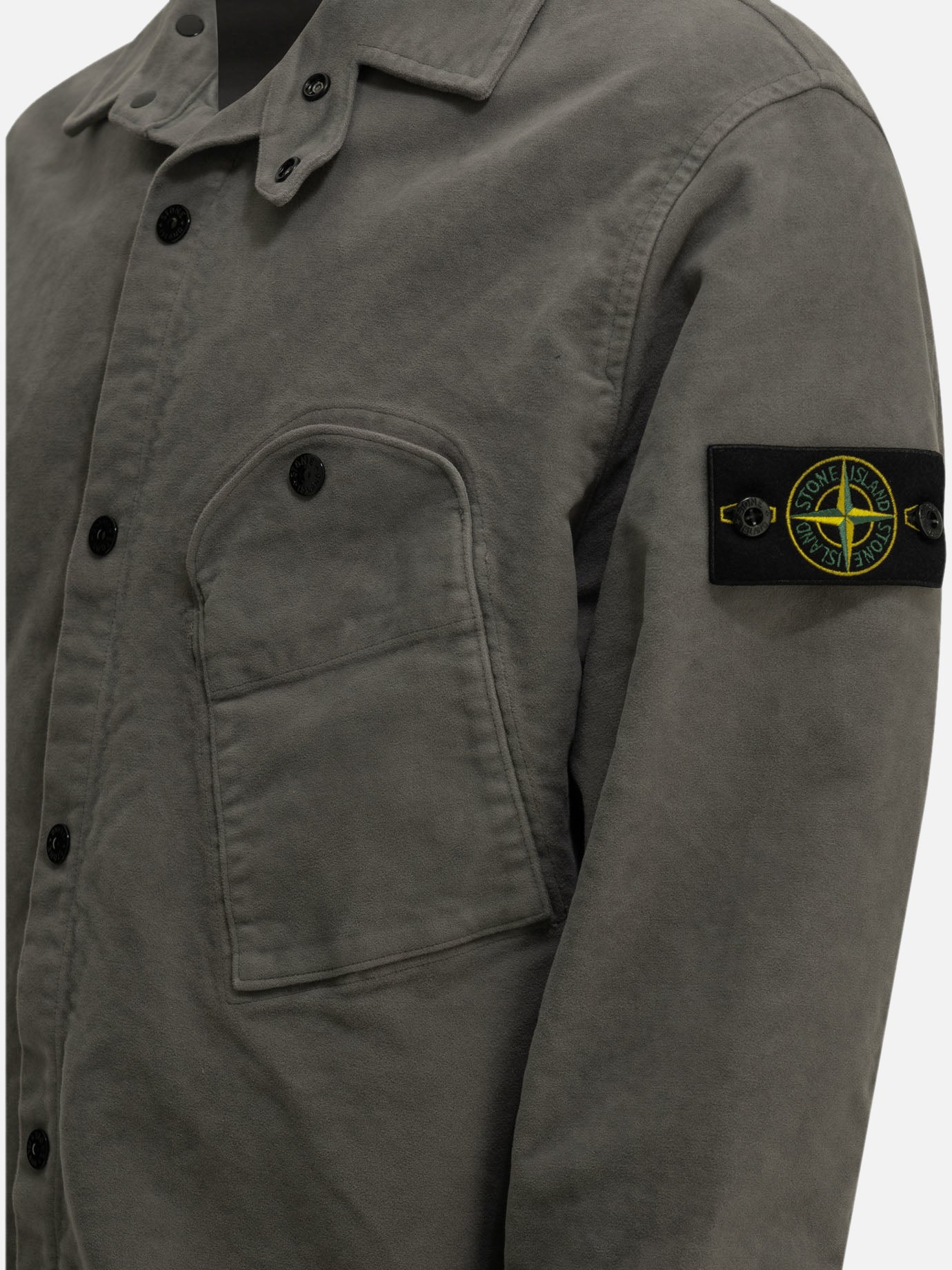 Camicie casual Logo Grigio - Stone Island Uomo | PDP | VIETTI Online Store | Zoom-Modal_4