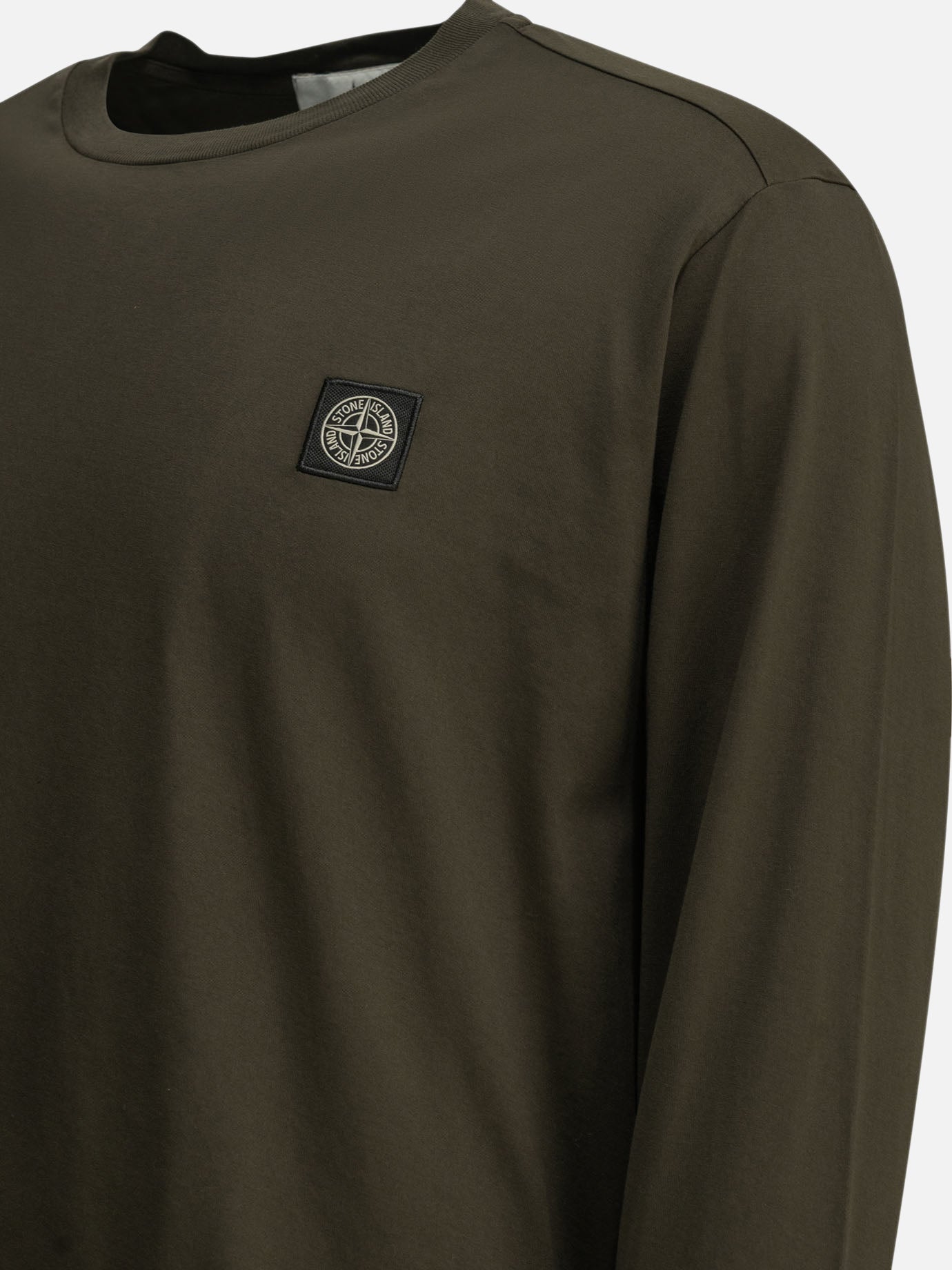 Crewneck t-shirts Logo Green - Stone Island Men | PDP | VIETTI Online Store | Zoom-Modal_4